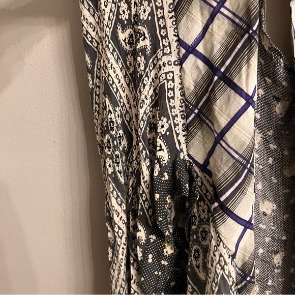 FREE PEOPLE American Pie Kimono One Size. Boho Americana Little Bird Mixed Print - Picture 6 of 6